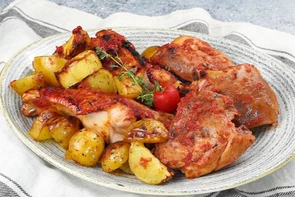 Индейка запеченная с картофелем