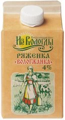 Ряженка Вологжанка 4% жир. 470г
