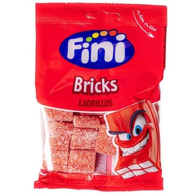 Мармелад жевательный Fini Блоки Клубника в сахаре Испания 90г-0}