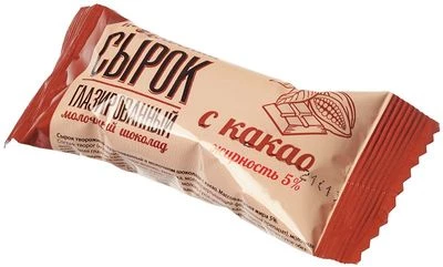 Сырок творожный с какао 5% жир. глазированный 10 суток 40г -1}