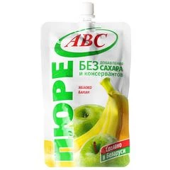 Пюре Яблочно-банановое без сахара АВС Беларусь 200г