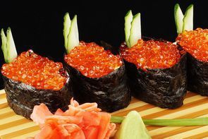 Гунканы с красной икрой