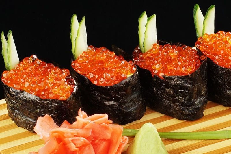 Гунканы с красной икрой