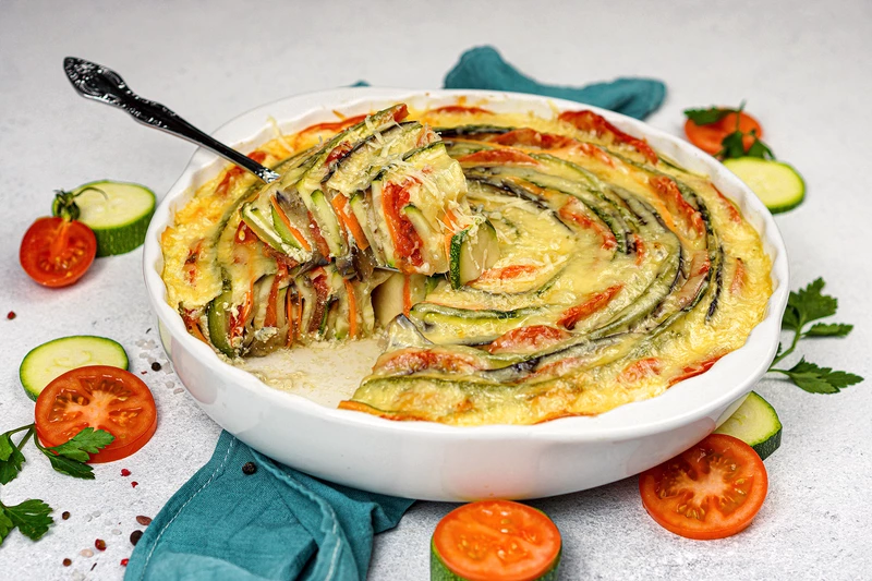 Цветная овощная запеканка