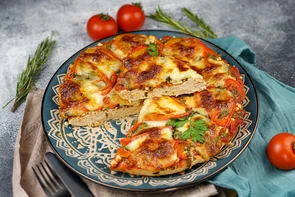 Фитнес пицца без муки