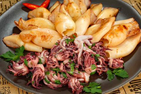 рецепты вторых блюд из кальмаров с фото простые и вкусные рецепты | Дзен