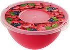 Миска с крышкой с декором 2л