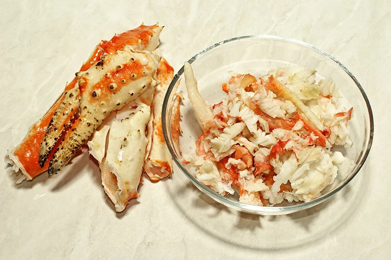 Как разделать конечности краба