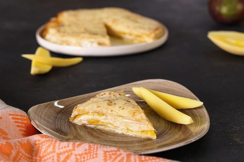 Блинный торт с манго