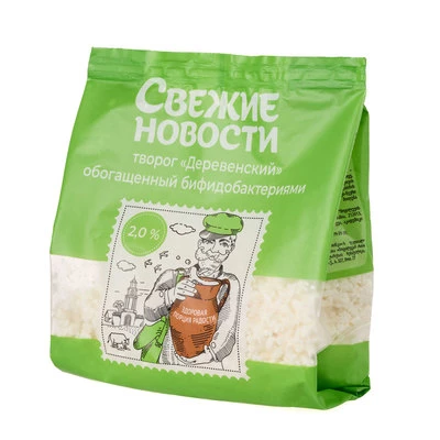 Творог Деревенский обогащенный бифидобактериями 2% жир. Бабушкина крынка 350г-1}