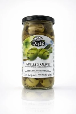Оливки гриль без косточек в рассоле Delphi Греция 350г-0}