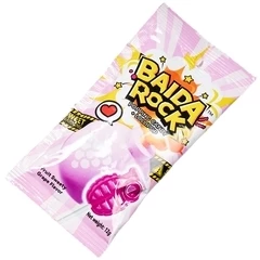 Карамель на палочке со взрывной карамелью виноград Япония 12г