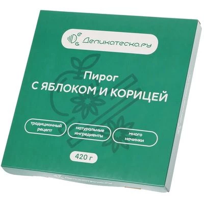 Пирог с яблоком и корицей 420г-1}