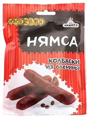 Колбаски из оленины сырокопченые 60г РАСПРОДАЖА-0}