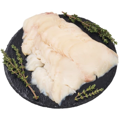 Масляная рыба холодного копчения без кожи нарезка ~350г-0}