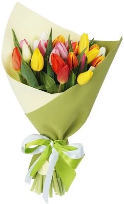 Букет тюльпанов Улыбка весны 25шт -0}
