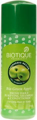 Шампунь-кондиционер с зеленым яблоком для жирных волос-0}