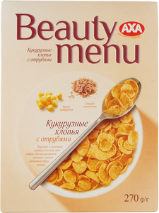 Хлопья кукурузные с пшеничными отрубями 270г