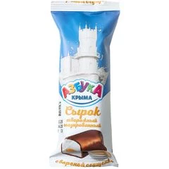 Сырок творожный глазированный с вареным сгущенным молоком 20% жир. Азбука Крыма 40г