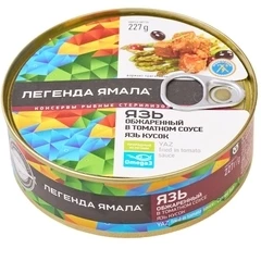 Язь обжаренный в томатном соусе 227г