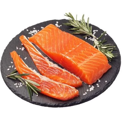 Форель радужная слабосоленая филе на коже охлажденное 200г-0}