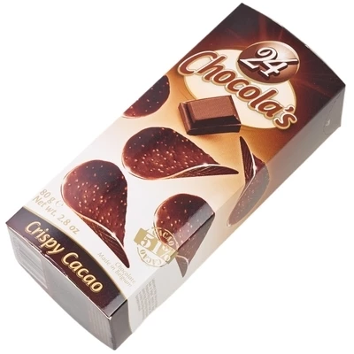 Шоколадные чипсы 24 Chocola's из горького шоколада Бельгия 80г-1}
