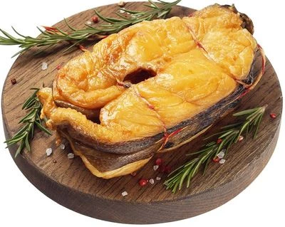 Зубатка горячего копчения кусок Деликатеска ~450г-0}
