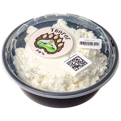 Творог фермерский 7-9% жир. Деликатеска 500г-0}