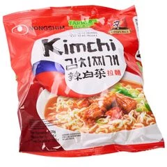 Лапша быстрого приготовления Кимчи Рамен Nongshim Корея 120г