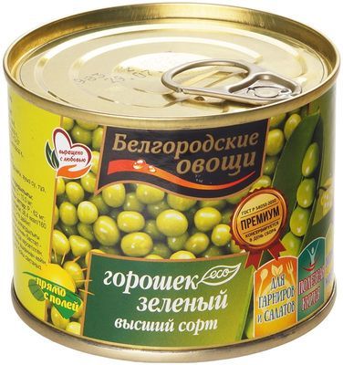 Горошек зеленый высший сорт 200г - купить в Москве по выгодной цене в ...