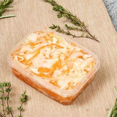 Капуста белокочанная с морковью в маринаде Оригинальная Деликатеска 200г-1}