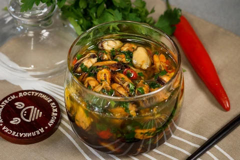 Мидии маринованные