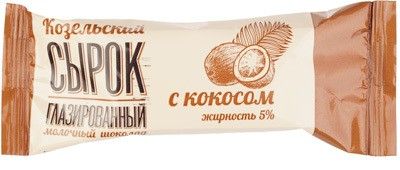 Сырок творожный с кокосом 5% жир., 40г