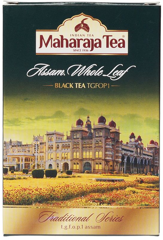 чай чёрный листовой maharaja tea целый лист 250г Чай черный байховый Assam Maharaja Tea 100г