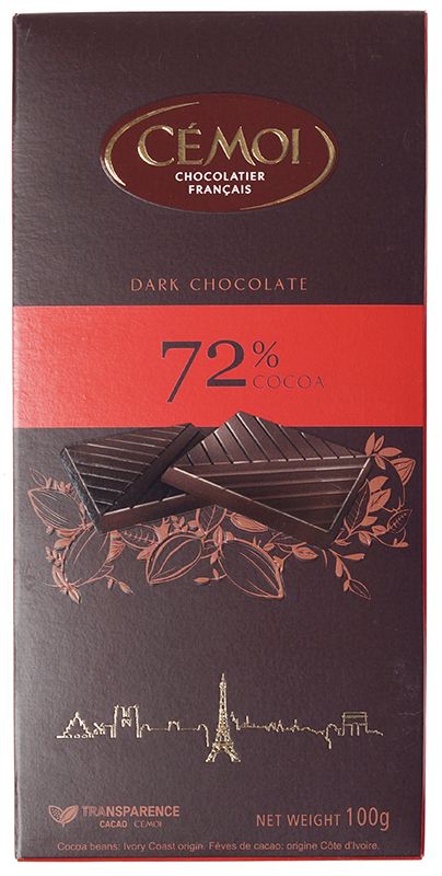 Шоколад горький 72% 100г