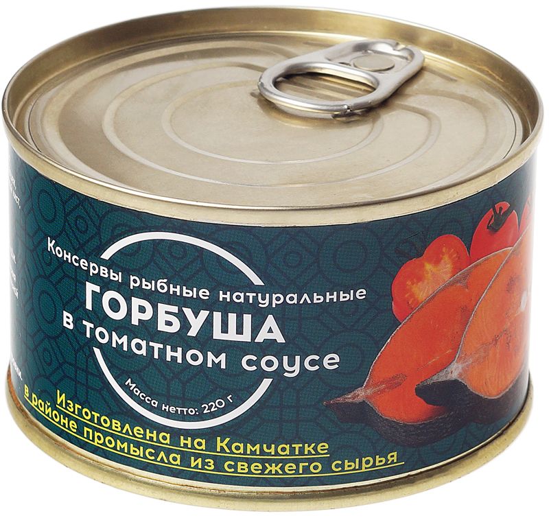 Горбуша в томатном соусе 220г фотографии