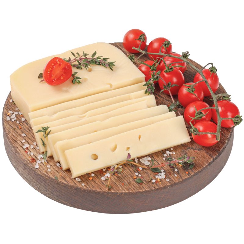 Сыр Маасдам 45% жир. Деликатеска ~250г сыр велес с базиликом 45% жир деликатеска 200г