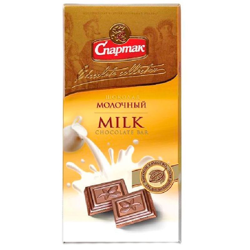 Шоколад молочный Спартак 85г