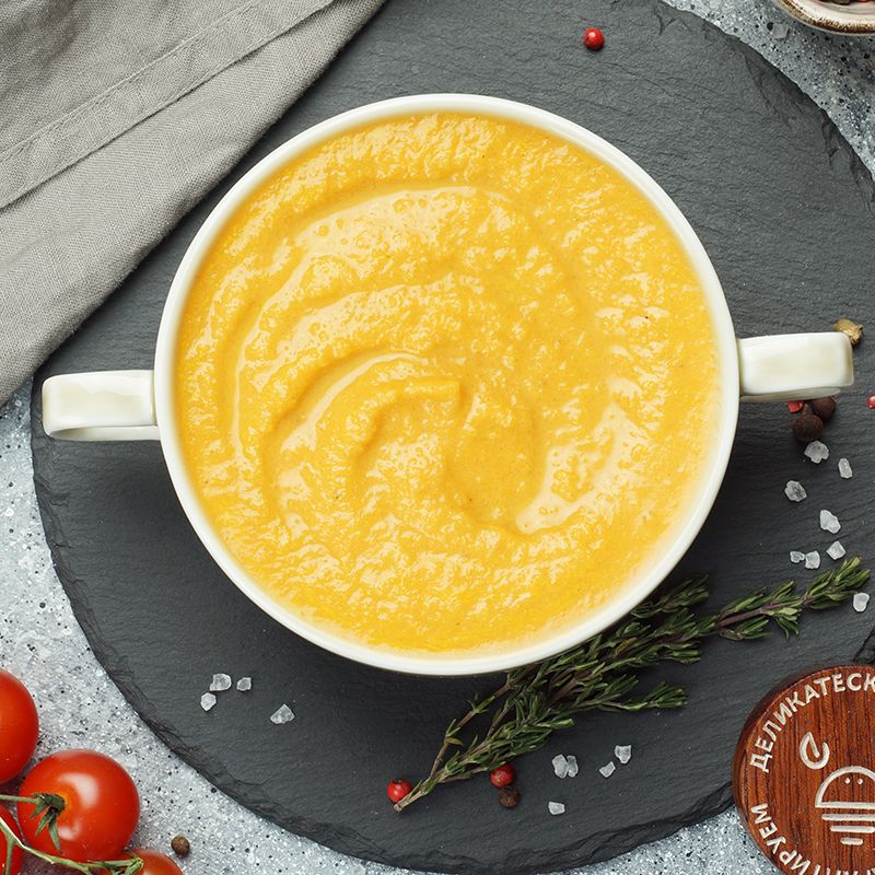 Крем-суп морковный Велюте от Шефа ручная работа авторский рецепт Деликатеска 450г суп пюре томатный от шефа 450г