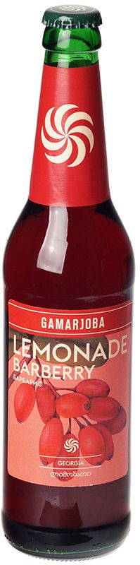 Лимонад со вкусом барбариса Gamarjoba 500мл газиров напиток лимонад натур основа и родниковая вода тм златовар