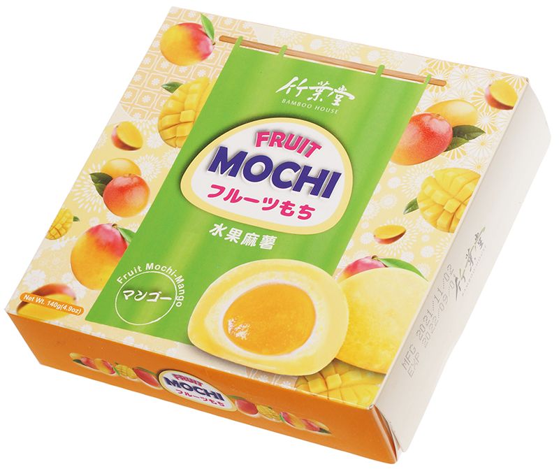 Японское рисовое пирожное Мочи с манго 140г fun food jmarket японское рисовое пирожное фруктовое моти клубника