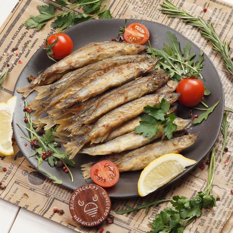 Жареная мелкая рыба