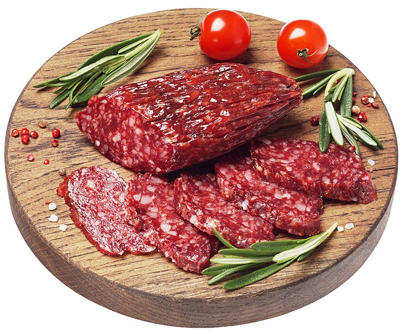 Сервелат Говяжий сырокопченый ~350г колбаса в к сервелат три мяса срез в у 300г калинка