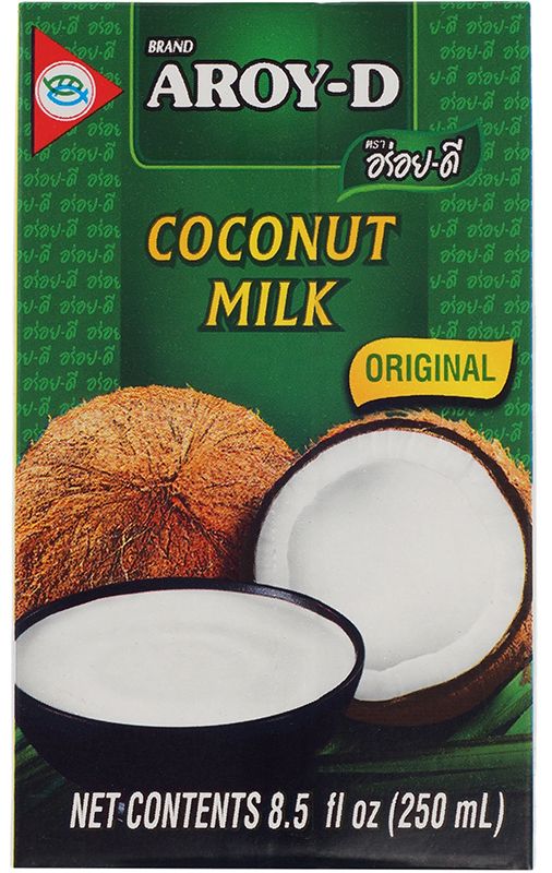 Кокосовое молоко Aroy-D 250мл выпаренное кокосовое молоко chaokoh 370 мл