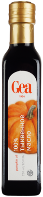 Масло тыквенное нерафинированное Словения Gea 250мл масло лесного ореха нерафинированное 250мл oleofarm