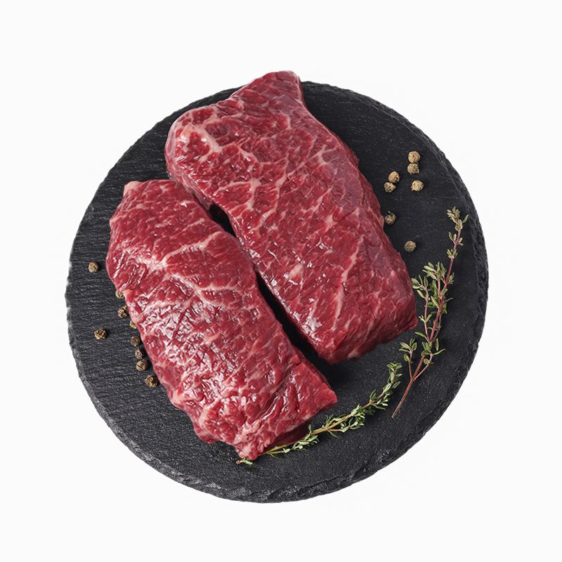 Стейк Денвер из мраморной говядины 300г стейк из говядины мясо есть фланк халяль 300 г