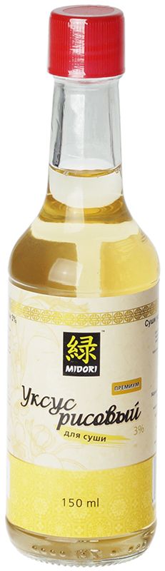 Уксус рисовый белый 3% Midori Китай 150мл уксус mayumi 150г рисовый ст б