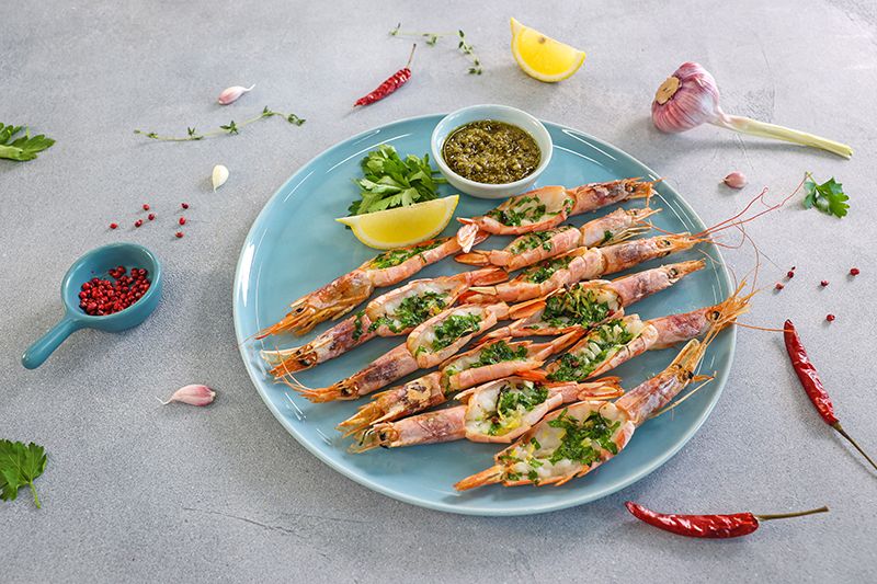 Аргентинские креветки на мангале