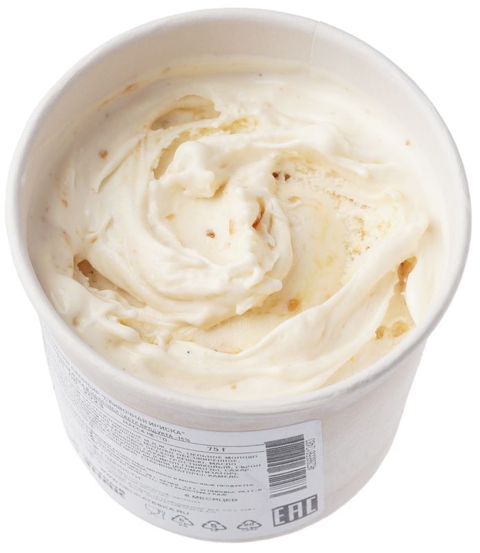 Мороженое пломбир Сливочная ириска Баттерскотч Деликатеска 75г мороженое пломбир кедровый орех с карамелью деликатеска 75г