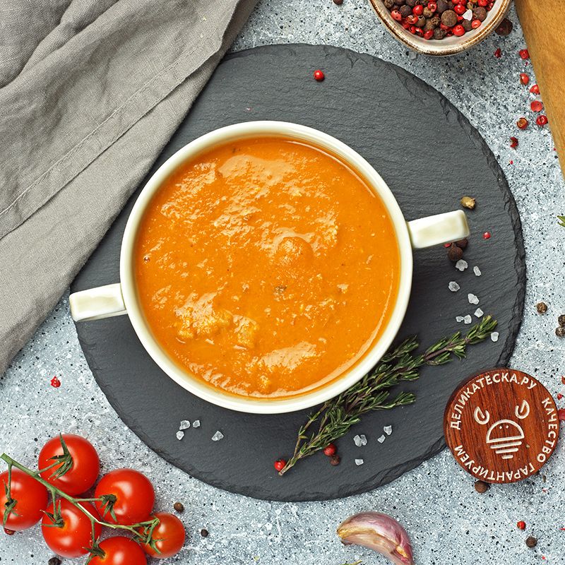 Суп-пюре с кусочками горбуши от Шефа ручная работа авторский рецепт Деликатеска 450г